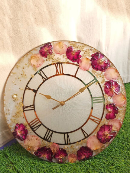 8″ Resin Wall Clock with Varmala Preservation